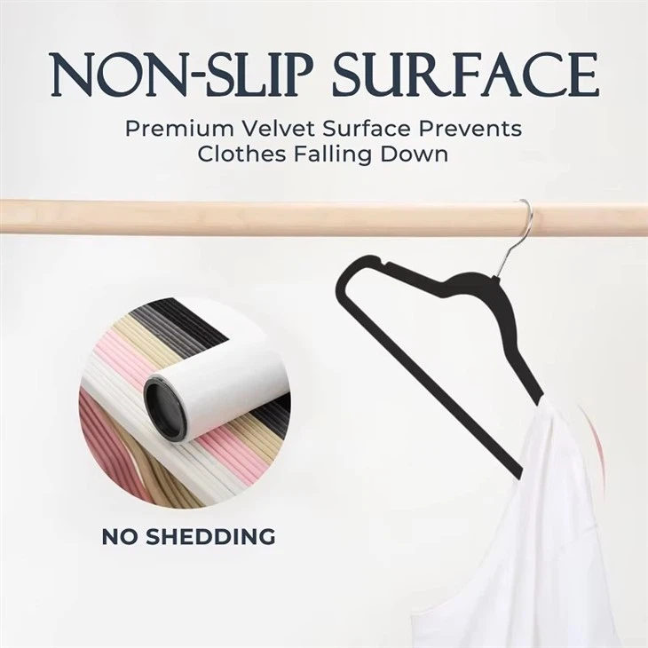 Black Velvet Non Slip Hangers suppliers