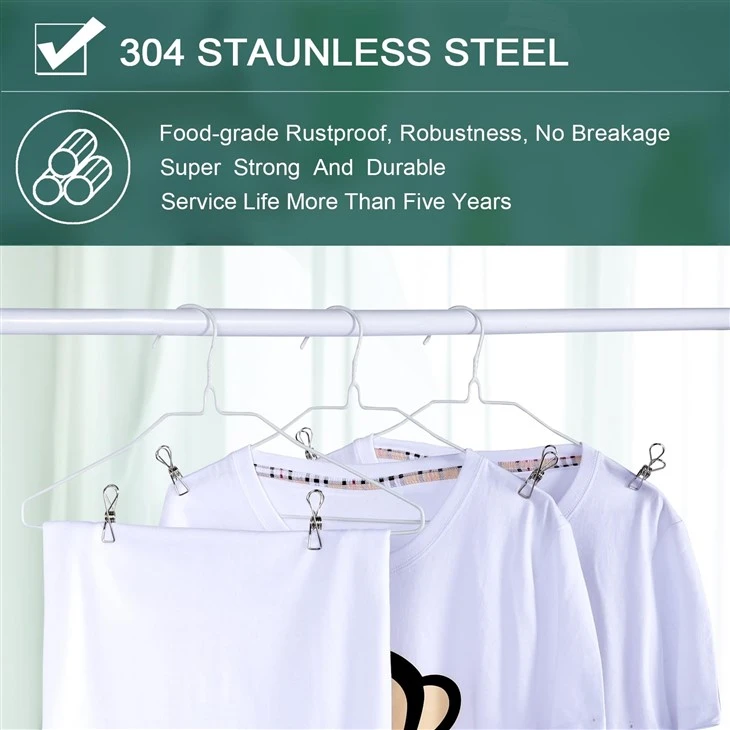 clips stainless steel clothes drying rack