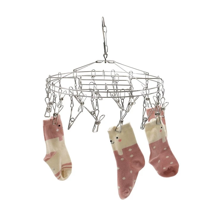 stainless steel hanger with clips